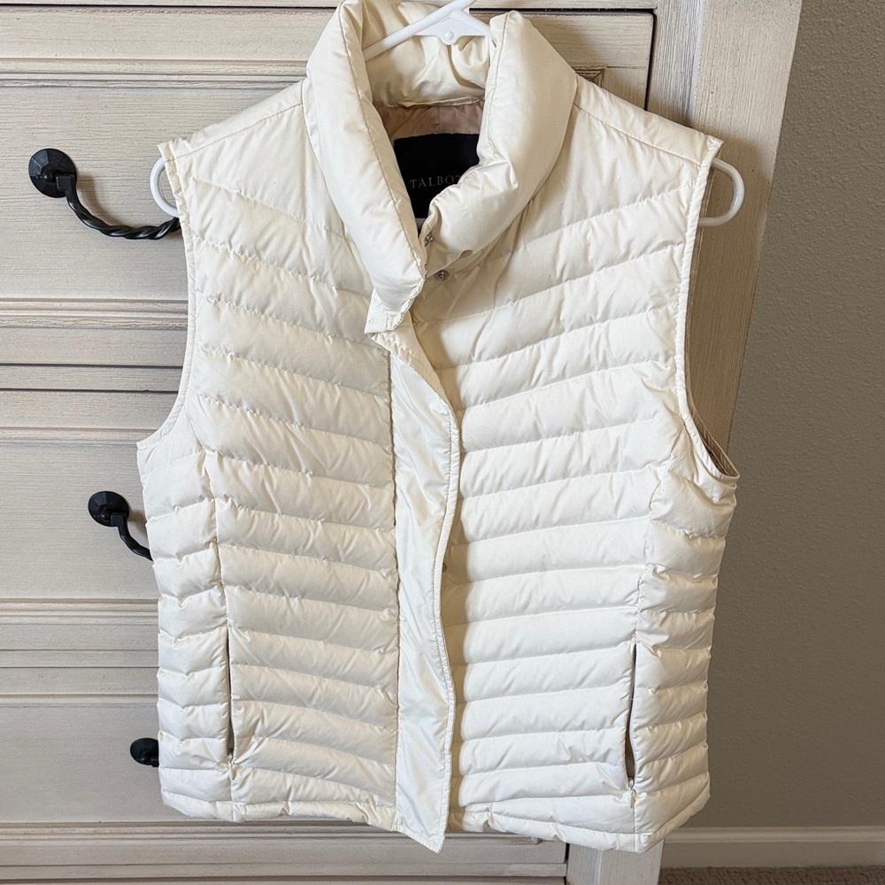 Talbots Cream Puffer Vest for Women